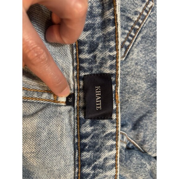 Khaite Danielle Acid-Wash Straight-Leg Jeans Sz 29 - Picture 9 of 16